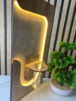 ⁦Panneau Mural Décoratif avec Éclairage LED Design Moderne en Bois V3⁩ - الصورة ⁦3⁩