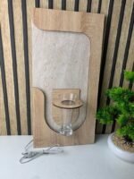 ⁦Panneau Mural Décoratif avec Éclairage LED Design Moderne en Bois V3⁩ - الصورة ⁦4⁩