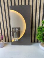 ⁦Panneau Mural Décoratif avec Éclairage LED Design Moderne en Bois V4⁩ - الصورة ⁦2⁩