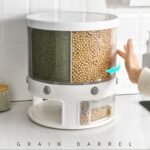⁦Distributeur de nourriture, récipient de stockage de céréales rotatif 360 degrés⁩ - الصورة ⁦7⁩