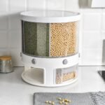 ⁦Distributeur de nourriture e récipient de stockage de céréales rotatif – حامل حبوب قابل للدوران⁩ - الصورة ⁦6⁩