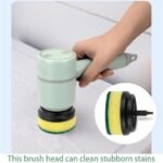 ⁦Brosse de Nettoyage Rotative Très Utile pour Cuisine avec 2 Brosse – فرشاة تنظيف للمطبخ⁩ - الصورة ⁦2⁩