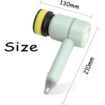 ⁦Brosse de Nettoyage Rotative Très Utile pour Cuisine avec 2 Brosse – فرشاة تنظيف للمطبخ⁩ - الصورة ⁦6⁩