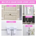 ⁦Verrous de porte universels pour la sécurité des enfants 4pcs⁩ - الصورة ⁦4⁩