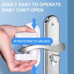 ⁦Serrure Anti-Overture Bloque-portes et Fenêtres pour Enfants 3Pcs⁩ - الصورة ⁦5⁩