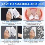 ⁦Nettoyeur de Vitres Magnétique Double Face avec Corde Antichute – ممسحة زجاج مغناطسية⁩ - الصورة ⁦3⁩