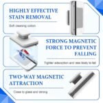 ⁦Nettoyeur de Vitres Magnétique Double Face avec Corde Antichute – ممسحة زجاج مغناطسية⁩ - الصورة ⁦4⁩