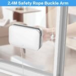 ⁦Nettoyeur de Vitres Magnétique Double Face avec Corde Antichute – ممسحة زجاج مغناطسية⁩ - الصورة ⁦7⁩