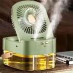 ⁦Ventilateur 3 Vitesses et Brumisateur avec Grand Réservoir – مروحة ومعطر جو 2في1⁩ - الصورة ⁦3⁩