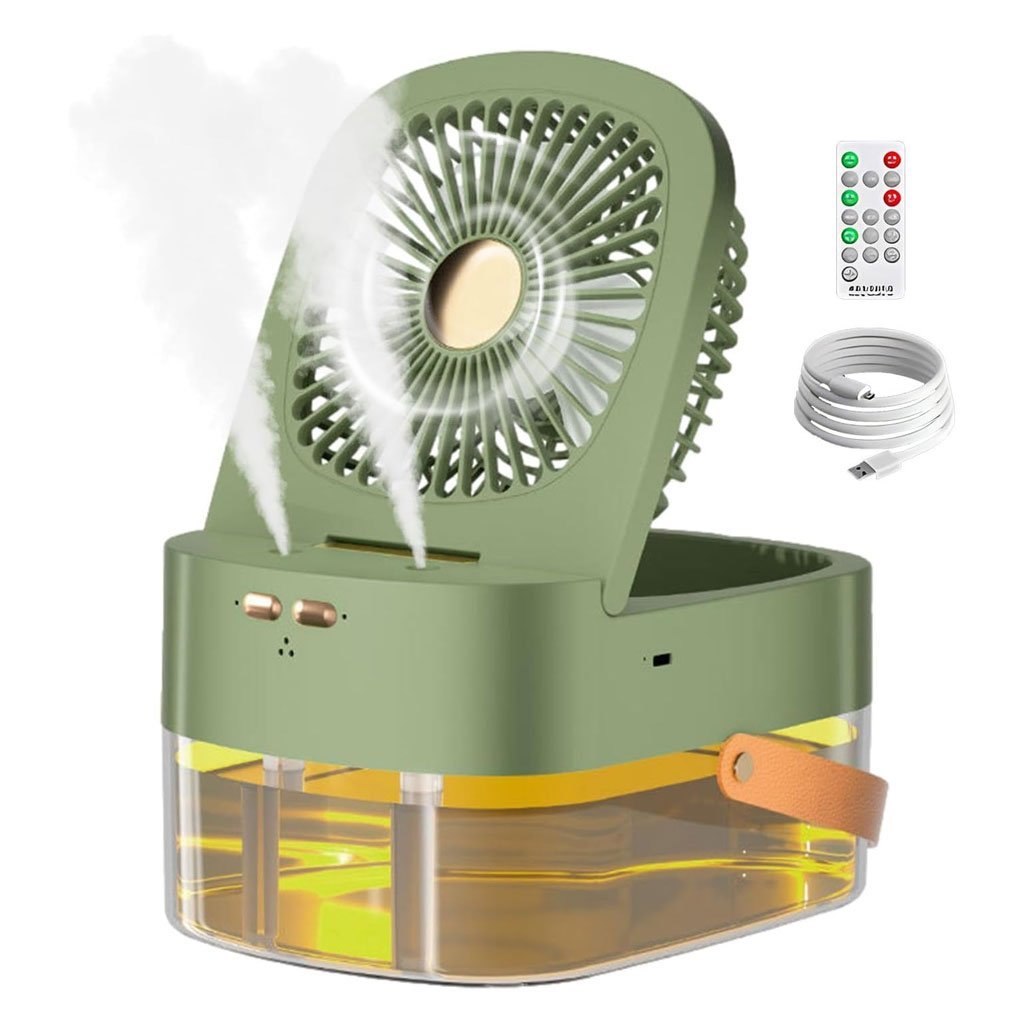 Dual-Spray-8-1.jpg Ventilateur 3 Vitesses et Brumisateur avec Grand Réservoir – مروحة ومعطر جو 2في1 - الصورة 1