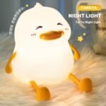 ⁦Veilleuse en Silicone Forme Canards pour Chambre d’enfant Rechargeable⁩ - الصورة ⁦2⁩