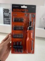 ⁦مطقم مفك براغي من 25 قطعة – Tournevis Cliquet SOMAFIX SFX5358 Coffret 25 Pièces en Acier Cr-V⁩ - الصورة ⁦5⁩