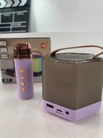 ⁦Enceinte Karaoké avec éclairage RVB et microphones sans fil – مكبر صوت كاريوكي⁩ - الصورة ⁦9⁩