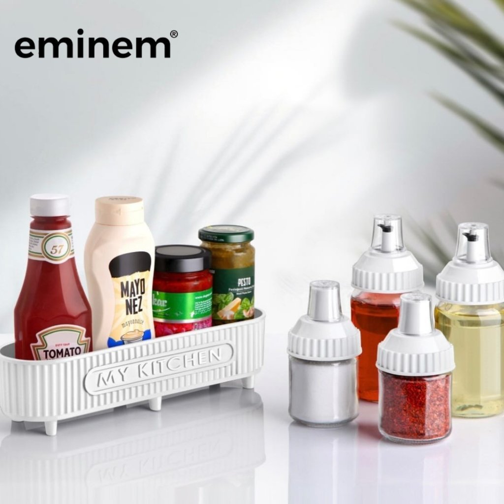 Eminem-5-Parca-Mutfak-Seti-1003383dsfsdf-2.jpg Eminem Ensemble de cuisine 5 Pcs en verre pour épices et huiles - الصورة 1