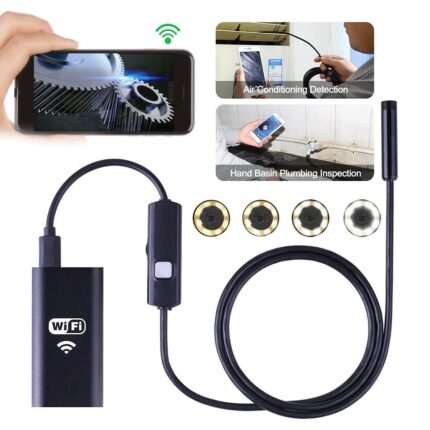 Endoscope WiFi Caméra d’inspection sans Fil 8 mm 6 LED réglables pour Smartphone – كاميرة للمناطق الضيقة
