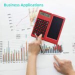 ⁦Calculatrice pliable et numérique avec tablette d’écriture LCD 6 pouces – آلة حاسبة ولوحة كتابة 2في1⁩ - الصورة ⁦5⁩