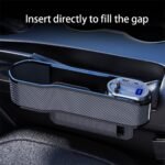 ⁦Organisateur 5 en 1 pour siège auto avec chargeur sans fil et 2 câbles télescopiques⁩ - الصورة ⁦3⁩