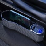 ⁦Organisateur 5 en 1 pour siège auto avec chargeur sans fil et 2 câbles télescopiques⁩ - الصورة ⁦4⁩