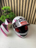 ⁦Casque de moto pour femme et fille avec oreilles de chat - خوذة احترافية للنساء⁩ - الصورة ⁦19⁩