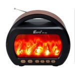 ⁦Haut Parleur Bluetooth sans fil Motif Flamme Style Rétro FP-535 – مكبر صوت بلوتوث⁩ - الصورة ⁦4⁩