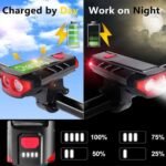 ⁦Lampe d’éclairage solaire pour vélo et trottinette avec sonnette et alarme – مصباح دراجات يعمل بالطاقة الشمسية⁩ - الصورة ⁦6⁩