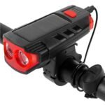 ⁦Lampe d’éclairage solaire pour vélo et trottinette avec sonnette et alarme – مصباح دراجات يعمل بالطاقة الشمسية⁩ - الصورة ⁦2⁩