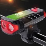 ⁦Lampe d’éclairage solaire pour vélo et trottinette avec sonnette et alarme – مصباح دراجات يعمل بالطاقة الشمسية⁩ - الصورة ⁦3⁩