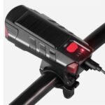 ⁦Lampe d’éclairage solaire pour vélo et trottinette avec sonnette et alarme – مصباح دراجات يعمل بالطاقة الشمسية⁩ - الصورة ⁦4⁩