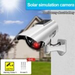 ⁦Fausse Caméras de Vidéosurveillance à énergie Solaire avec Clignotant Rouge LED⁩ - الصورة ⁦2⁩