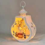 ⁦Lanterne Décorative Ramadan Mubarak Veilleuse LED à Effet Flamme – فانوس مضيء مع خطاف لتزيين رمضان⁩ - الصورة ⁦2⁩