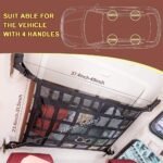 ⁦Filet de Rangement pour Toit Voiture Intérieur – منظم أغراض في سقف السيارة⁩ - الصورة ⁦8⁩