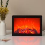 ⁦Cheminée LED décorative effet flammes forme rectangulaire V2⁩ - الصورة ⁦3⁩
