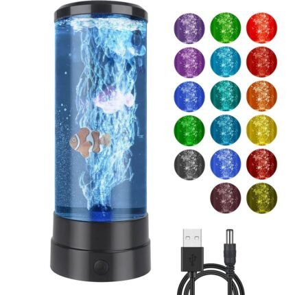 Lumière D’Ambiance Ocean Fish, Veilleuse Décoration Bureau Table