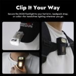 ⁦Lampe torche à clip pour chapeau à haute luminosité avec base magnétique – مصباح مغناطيسي عالي السطوع⁩ - الصورة ⁦4⁩