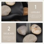 ⁦Fontaine théière flottante décoration de table avec lumières LED et pierres – نافورة مياه على شكل إبريق شاي عائم⁩ - الصورة ⁦5⁩