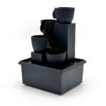 ⁦Fontaine à eau cascade avec éclairage LED pour décoration intérieure et ambiance V5⁩ - الصورة ⁦2⁩