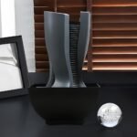 ⁦Fontaine à eau en forme de tour cascade avec boule de cristal et éclairage LED V6⁩ - الصورة ⁦5⁩