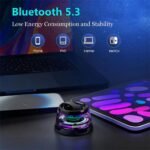 ⁦G200 Mini Haut-parleur Bluetooth magnétique sans fil avec lumière RVB – مكبر صوت مغناطيسي ومحمول⁩ - الصورة ⁦2⁩