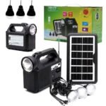 Système d’Éclairage Solaire avec Haut Parleur Bluetooth GDLITE GD8017 – طقم إنارة بالطاقة الشمسية مع مكبر صوت بلوتوث