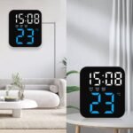 ⁦Horloge Murale Électronique avec Température GH8015 – ساعة إلكترونية مع عرض درجة الحرارة⁩ - الصورة ⁦4⁩