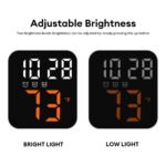 ⁦Horloge Murale Électronique avec Température GH8015 – ساعة إلكترونية مع عرض درجة الحرارة⁩ - الصورة ⁦3⁩