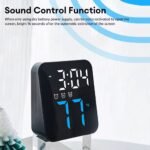 ⁦Horloge Murale Électronique avec Température GH8015 – ساعة إلكترونية مع عرض درجة الحرارة⁩ - الصورة ⁦2⁩