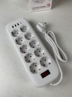 ⁦Rallonge Multiprise 10 Prises et 4 Ports USB Haute Puissance 3250W – مقبس طاقة متعدد المنافذ⁩ - الصورة ⁦9⁩