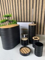 ⁦Ensemble de 6 accessoires de salle de bain design ovales – طقم أدوات الحمام من 6 قطع⁩ - الصورة ⁦8⁩