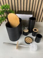 ⁦Ensemble de 6 accessoires de salle de bain design ovales – طقم أدوات الحمام من 6 قطع⁩ - الصورة ⁦10⁩