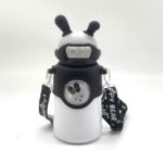 ⁦Bouteille Thermos en Acier Inoxydable 500 ml avec Paille, Motif Lapin pour Enfants⁩ - الصورة ⁦5⁩