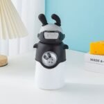 ⁦Bouteille Thermos en Acier Inoxydable 500 ml avec Paille, Motif Lapin pour Enfants⁩ - الصورة ⁦7⁩