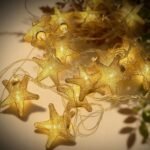 ⁦Guirlande Lumineuse Étoiles Dorées 16 LED avec Maillage Métallique – سلسلة أضواء رمضانية⁩ - الصورة ⁦3⁩