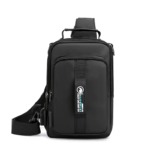 ⁦Sacoche Oxford imperméable multifonctionnel avec Sortie De charge usb pour hommes V3⁩ - الصورة ⁦2⁩
