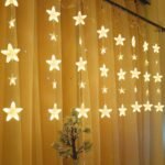 ⁦Guirlande lumineuse rideau Stars LED Imperméable 2.5/3.5M 220V⁩ - الصورة ⁦4⁩
